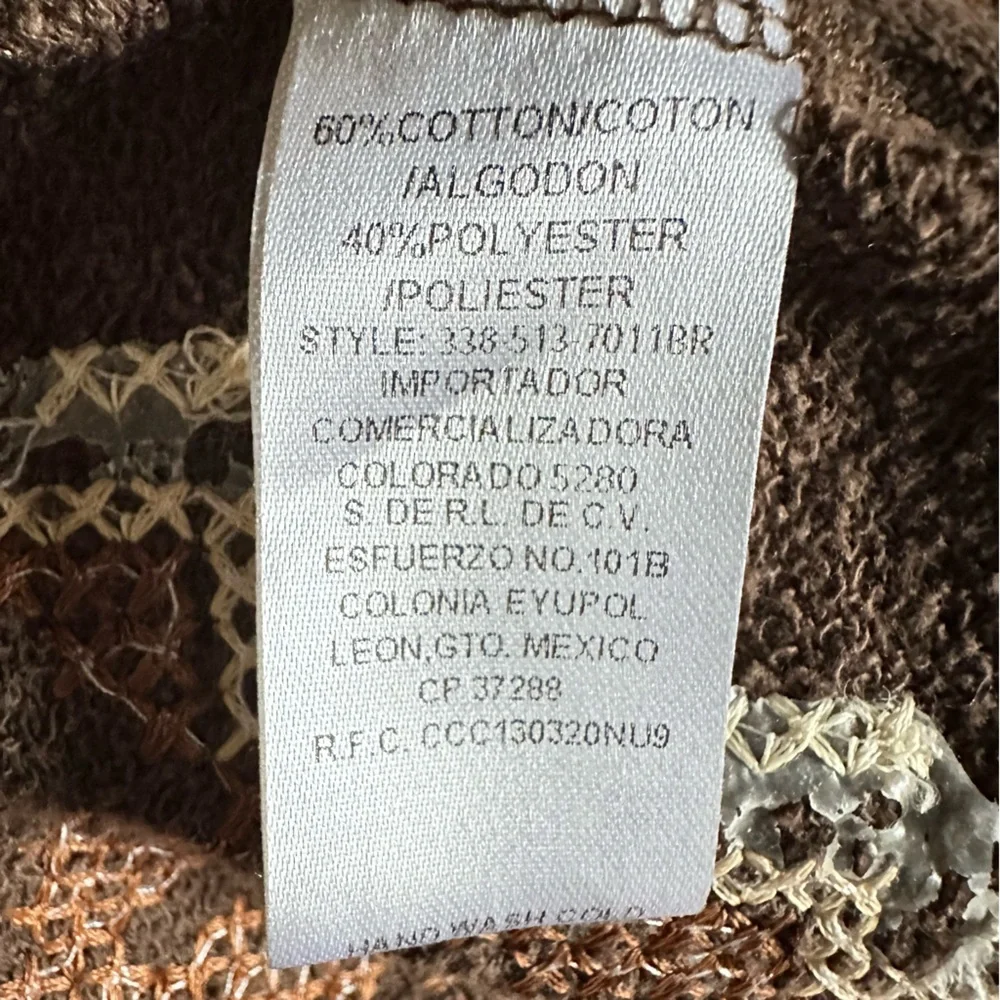 Open Jacket Vest, Small-Med, Brown Aztec - Picture 6 of 10